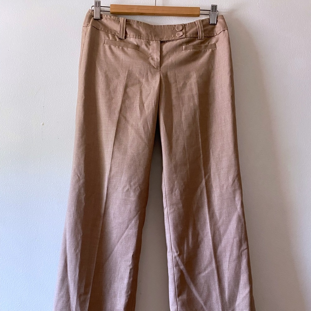 Ann Taylor Dress Pants- Low Rise- Tan Bottoms- Size 2 Petite